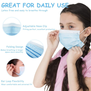 Kids Medical Disposable Face Masks 3 ชั้น