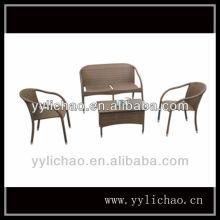 Rattan table set for garden tea