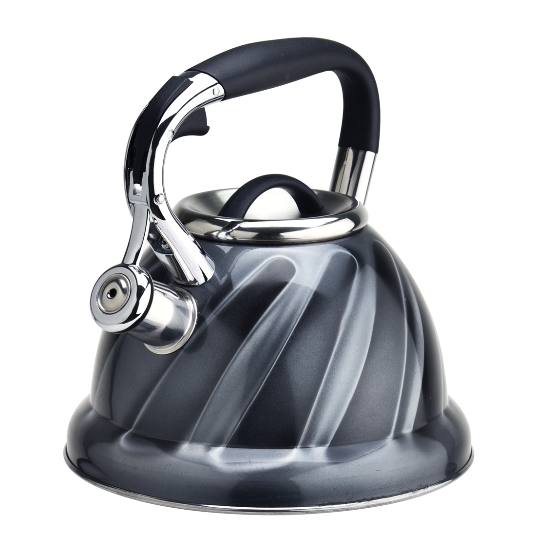 Popular stainless steel whistling stovetop kettle