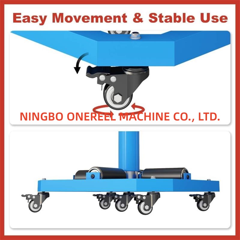 Lockable Wheels Wire Spool Rack (2) Lockable Wheels Wire Spool Rack (2)