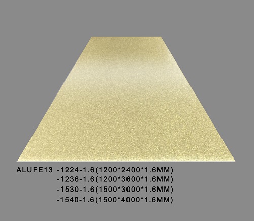 لوح ألومنيوم معدني ذهبي 1.6 ملم سميك 5052 H32