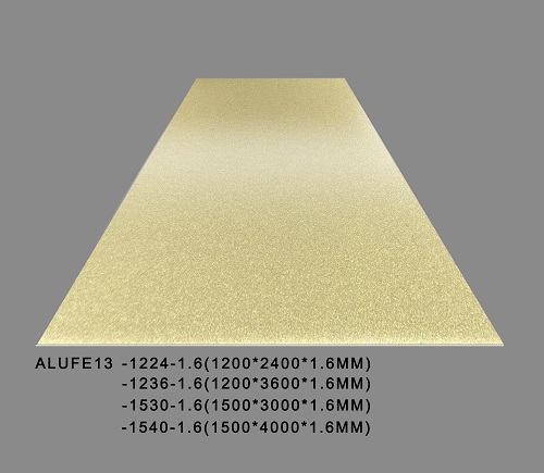 صفائح الألمنيوم المعدنية الذهبية