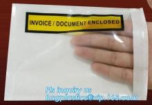 big size poly packing list envelop with pocket, PACKING LIST ENCLOSED FOR MAILING BAGS, SELF ADHESIVE PACKING LIST FLAT PACK ENV