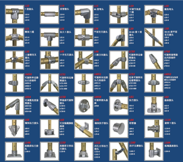 Hot galvanized cast iron railing flange key clamp