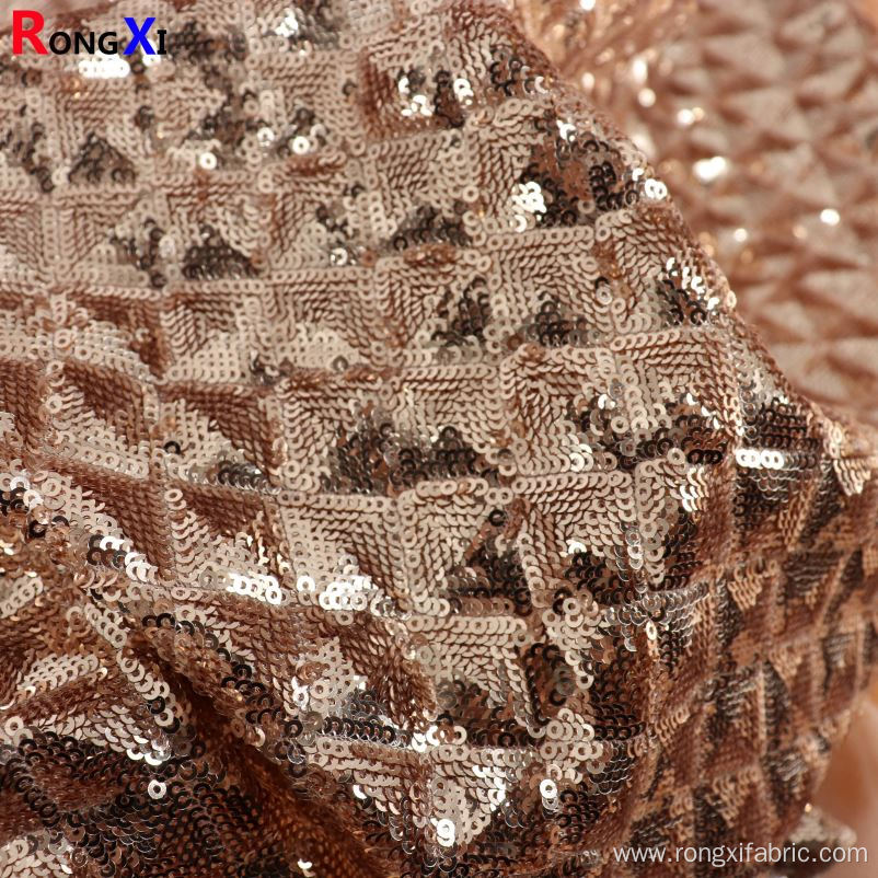 New Design Teardrop Shaped Large Sequin Fabric