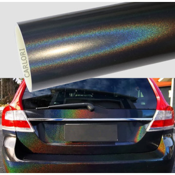 Gloss Rainbow Rainbow Laser Grey Wander Wrap Vinyl