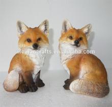 polyresin fox figurine decoration promotion gift