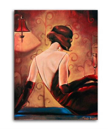 Cheap large best office abstract paintings women