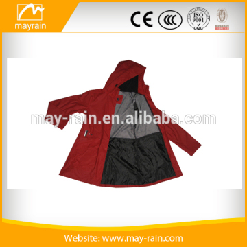 2016 red fashion pu waterproof lady jackets