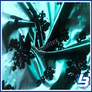 OBL20-2103 Flock Printing Nylon Fabric For Down Coat