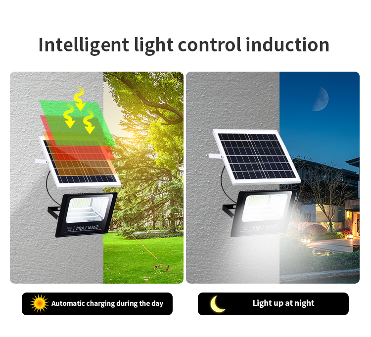 60W outdoor solar garden floodlight