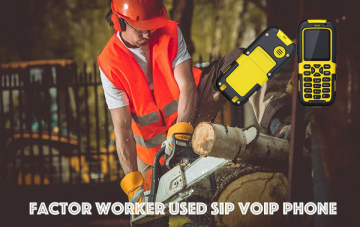 Factory Worker Used SIP VOIP Phone