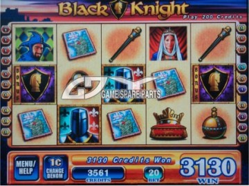 Black knight slot game board