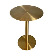 Stainless Steel Gold Table Snack Bar Equipment & Furniture