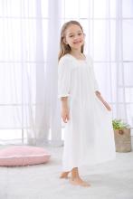 Girls' Nightdress Girls Summer Short Sleeve Thin Cotton