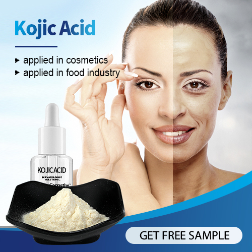 Ingredienti cosmetici CAS 501-30-4 polvere di acido kojic