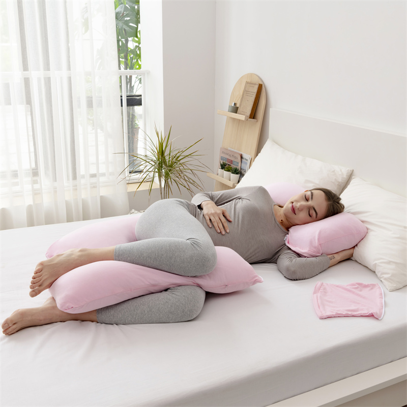 Oreiller de grossesse en forme de coton nouveau de style pour dormir