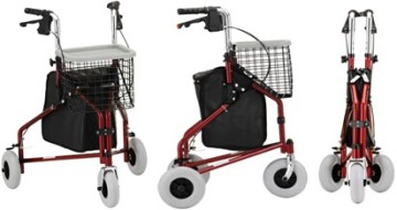 Premium Mobility Care Delta Three Wheel Rollator Walker