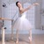 11314403 White tutu Shine Spandex Camisole Ballet tutu dress