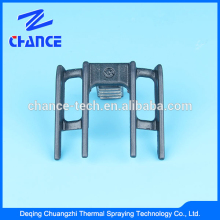 Thermal spraying coating for textile machinery parts creel