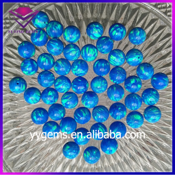 Hot Sale Smooth Polished Blue Lab Created Opal Beads for Jewelry Making