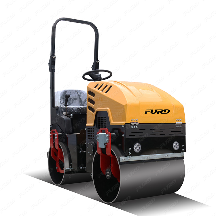 Factory supply double drum 1 ton vibratory compactor mini road roller price