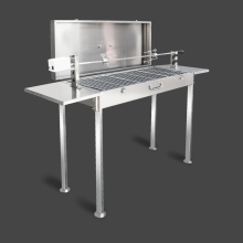 Collapsible Carbon Barbecue Suitcase Stove Folding Charcoal BBQ Smoker Grill