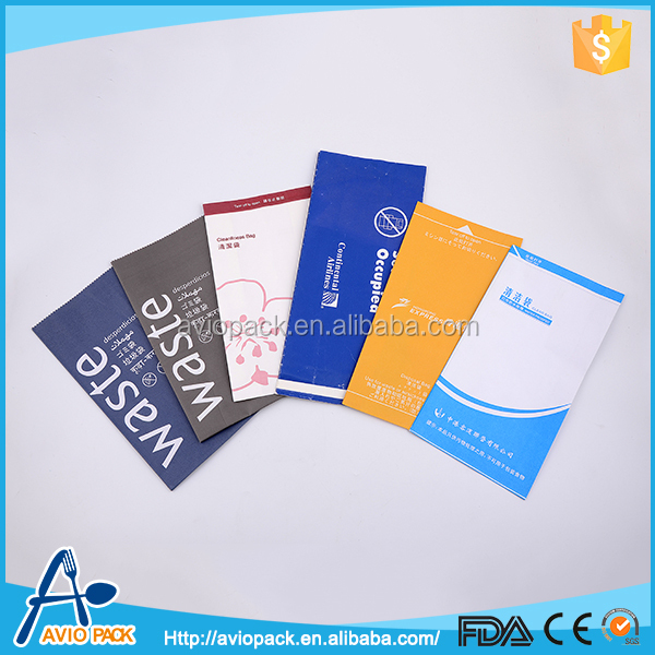 Promotional factory square bottom airsickness plastic bag for vomit