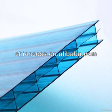 triple wall layer polycarbonate sheet plastic pc hollow sheets as roofing