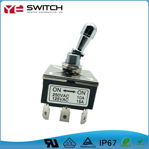 Αδιάβροχο IP67 250V10A ON OF ON OF ON TOGGLE Switch