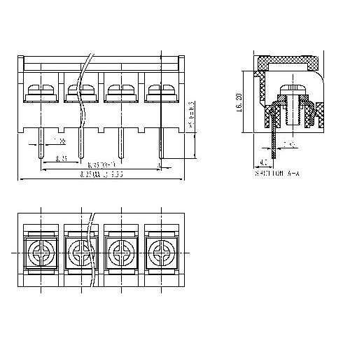 AT836-8.25XXX-G Barrier Terminal Block Pitch8 AT836-8.25XXX-G Barrier Terminal Block Pitch8