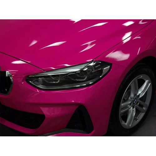 Super Gloss rose tsvuku mota yakaputira vinyl