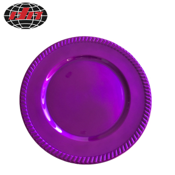 Purple Dinner Plastic Charger Plate