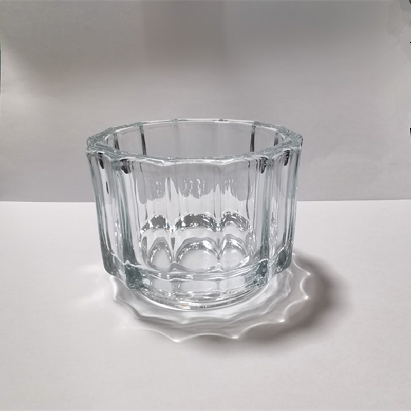 Скерныя слоікі з свечкамі з вечкамі, індывідуальнымі трымальнікамі свечак