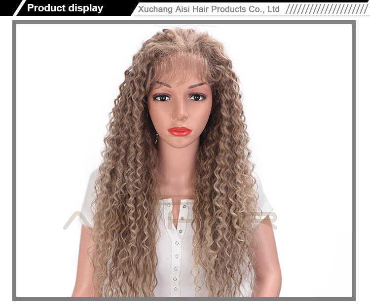 Aisi Hair 13x6 Long Wavy Brown Wig Afro Kinky Curly Lace Frontal Wig Deep Wave Fluffy Front Lace Hair Wigs For Black Women