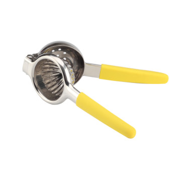 Manual Lemon Squeezer with Silicone Yellow Handle