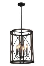 15 Inch Steel Wood Light Chandelier