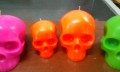 Bloodcurdling velas de caveira de halloween