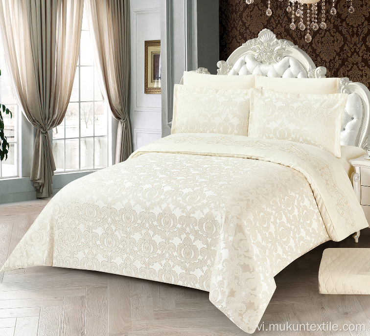 Bộ chăn ga gối đệm giường cỡ king jacquard quilt duvet comforter