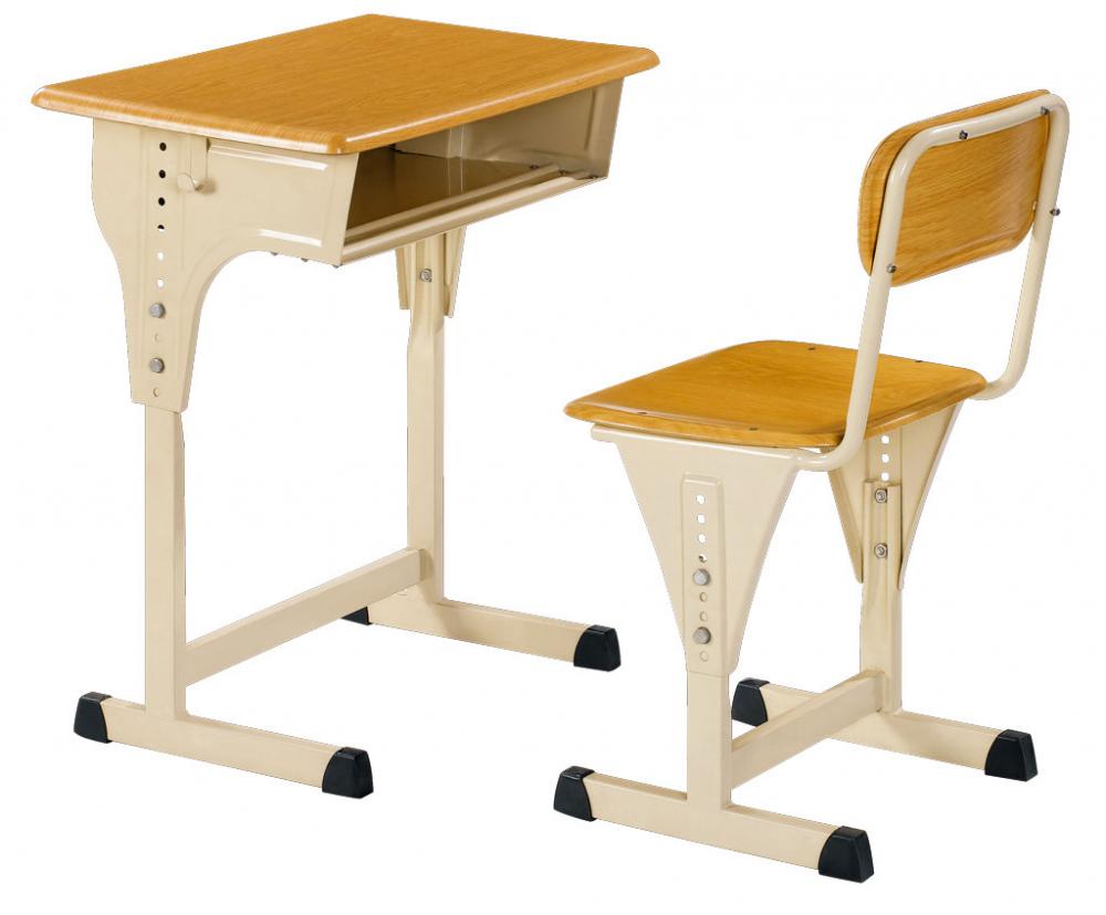 ST-306A adjustable single students study desks and chairs