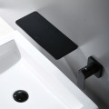 Concealed waterfall wall mounted double hole faucet