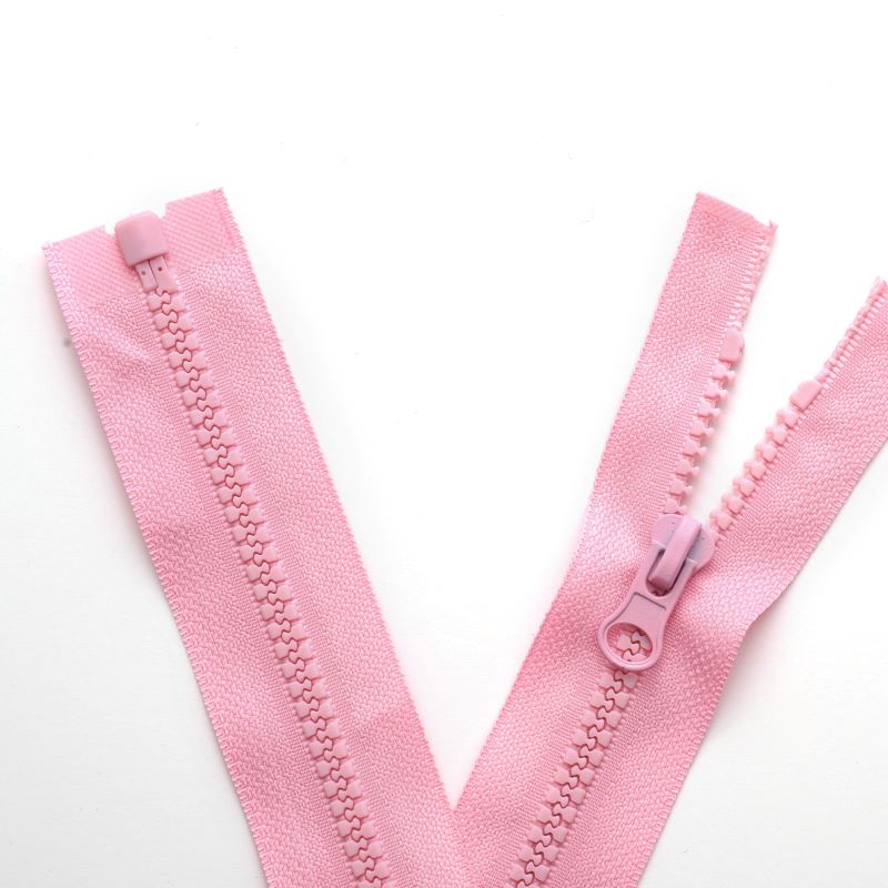 Factory Provided tight plastic zippers for jacket