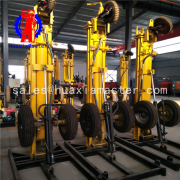 Civilian small pneumatic drilling machinery equipment KQZ-180d wheel portable 100m drilling well crawler pneumatic rig