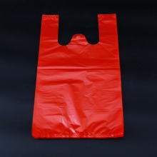حقيبة تسوق HDPE البلاستيك تي شيرت التعبئة والتغليف حقيبة بلاستيكية كبيرة جدا
