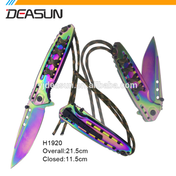 H1920 Colorful Titanium coating Stainless steel knife/Colorful stainless steel knife