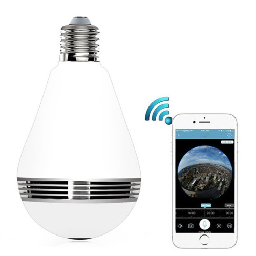 960P Panoramic Lamp Use Wifi IP Camera