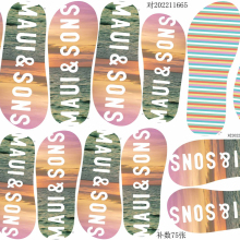 Wholesale Plastisol Heat Transfer Designs for Slipper Stickers