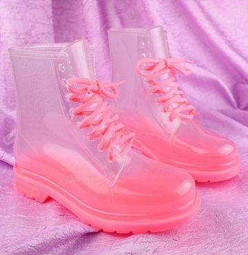 Single color pvc garden boots