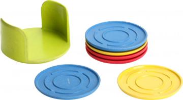 Bamboo Fiber Colorful And Create Cup Mat