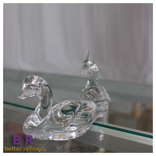 Hand Made Glass Duckling Ornament For Home